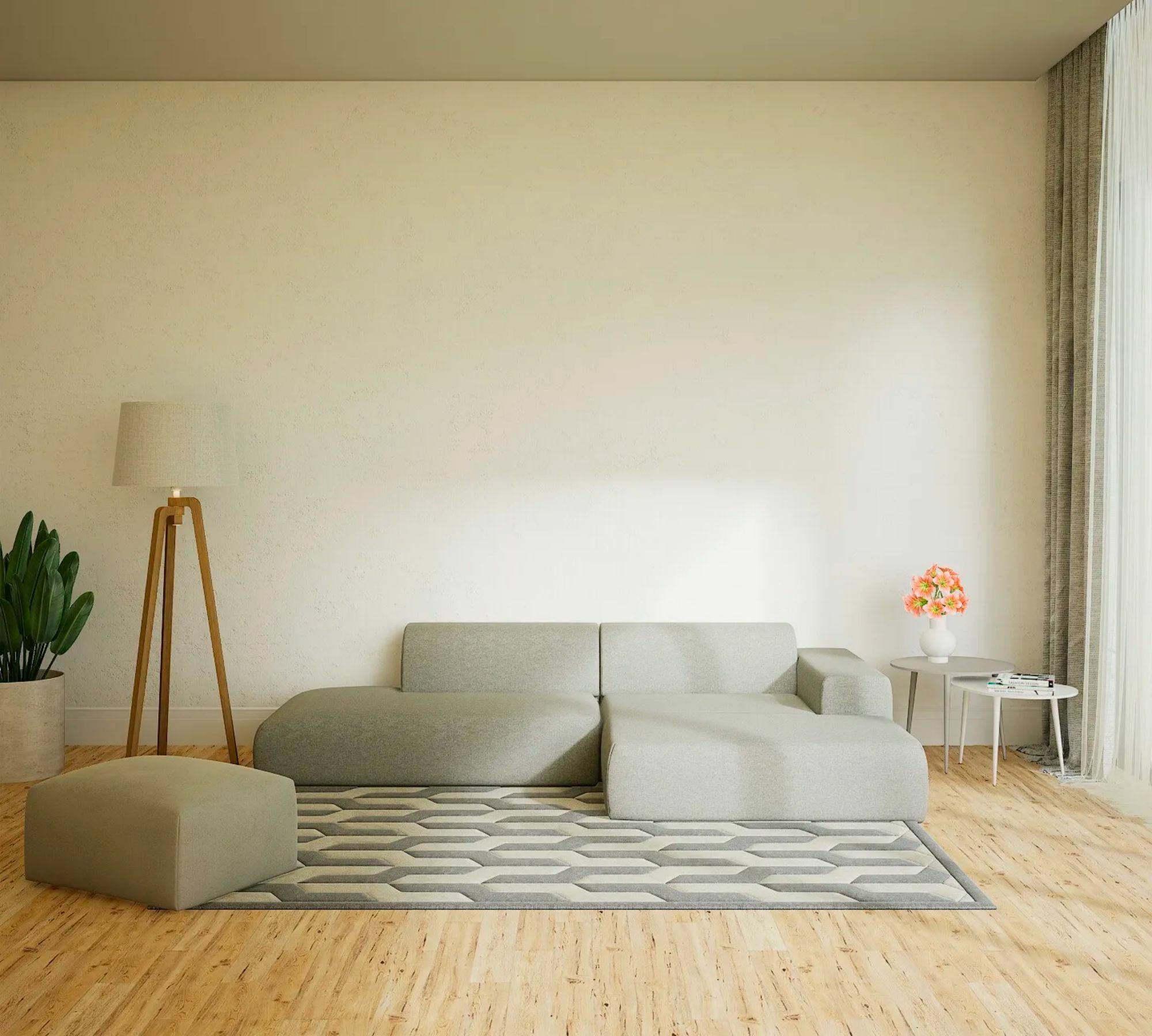 Pyllow Sofa Wollmischung Naturweiß 3