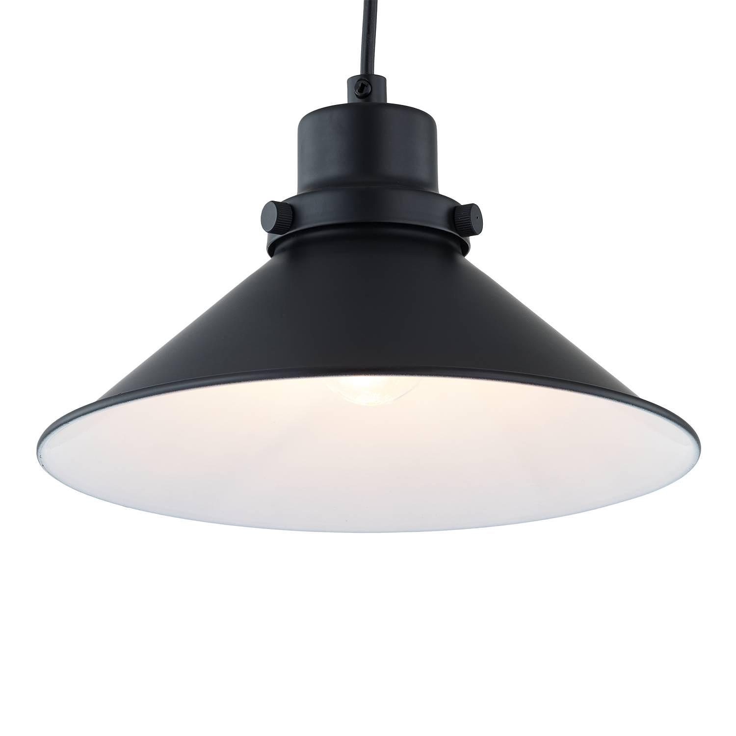 Pendant lamp Alaska 1-light Black 0