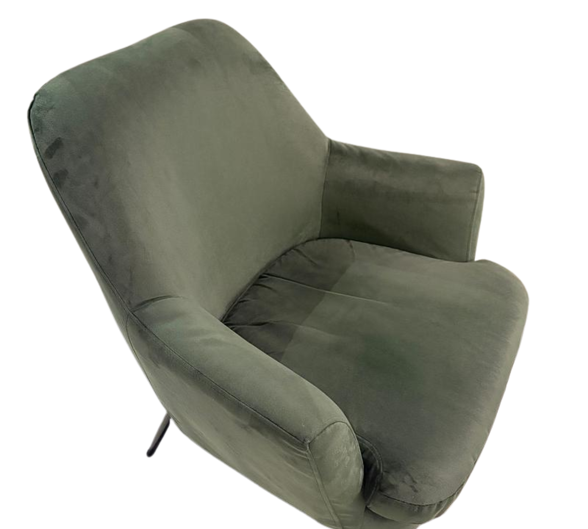 3x Chisa Armlehnstuhl-Set Samt Metall Grün 2