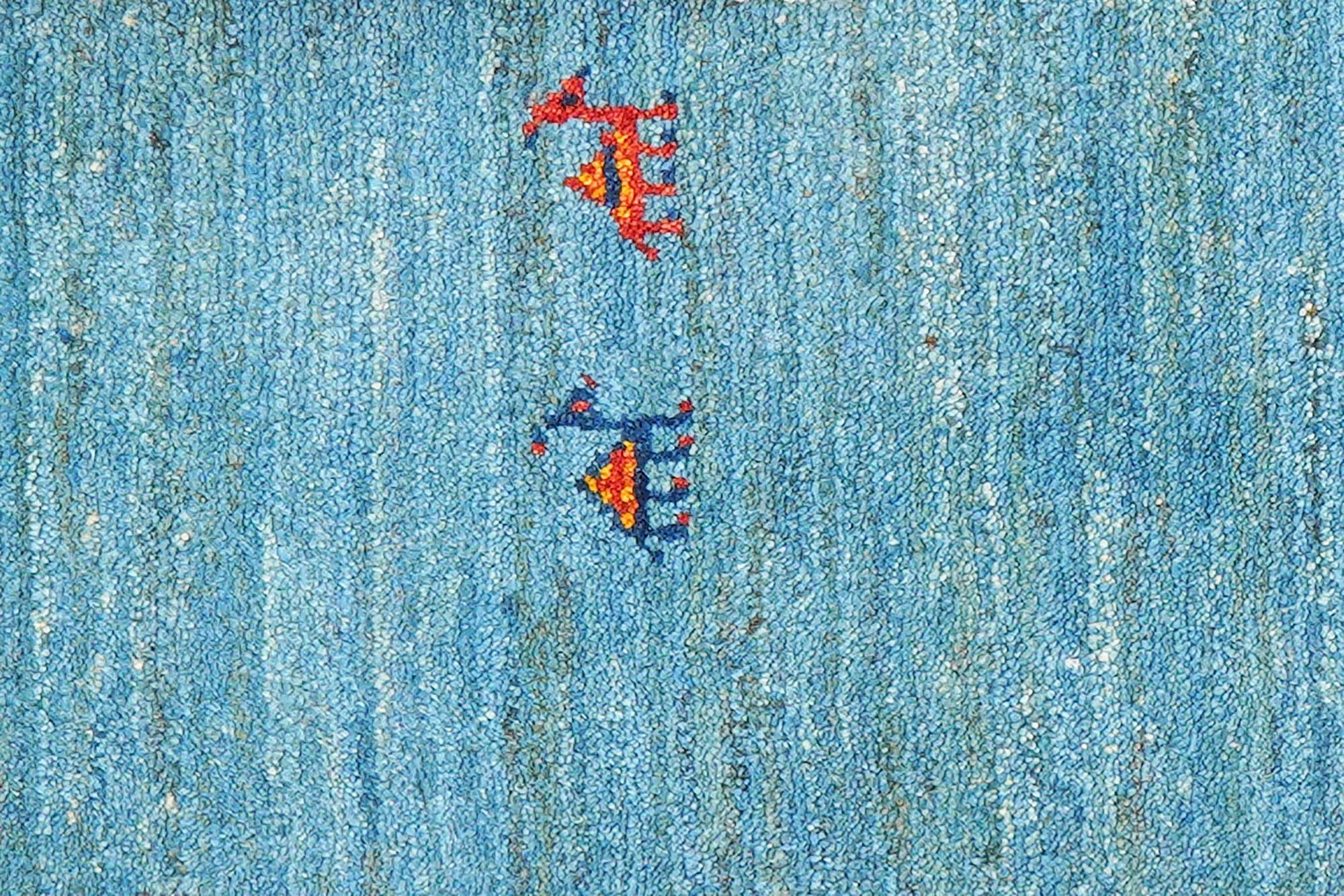 Gabbeh Sonnat Teppich Blau 6