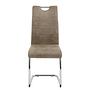 La Paz Freischwinger  4er-Set Microfaser Stahl Taupe 4