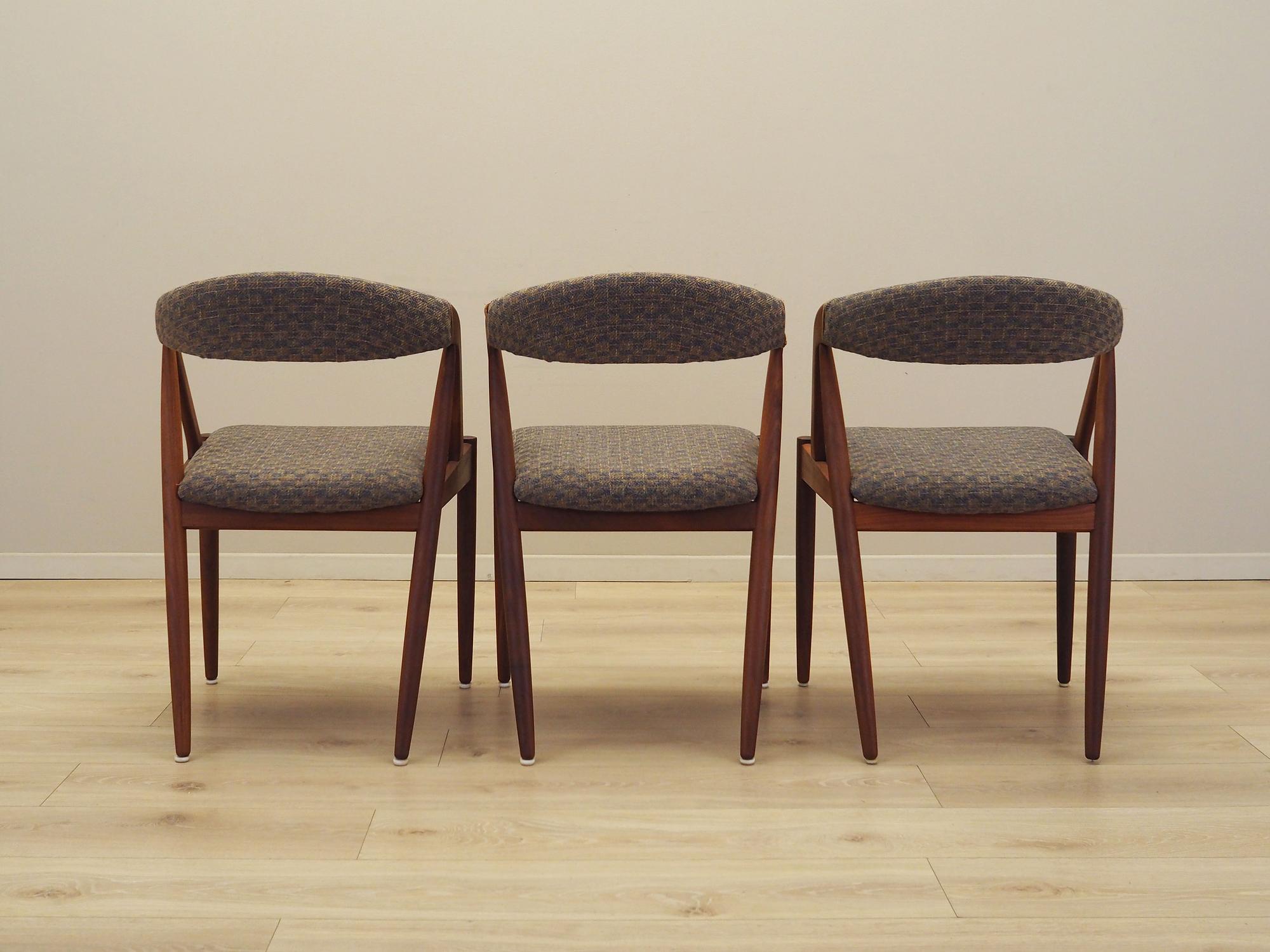 3x No. 31 dining chair teak 1970s 4