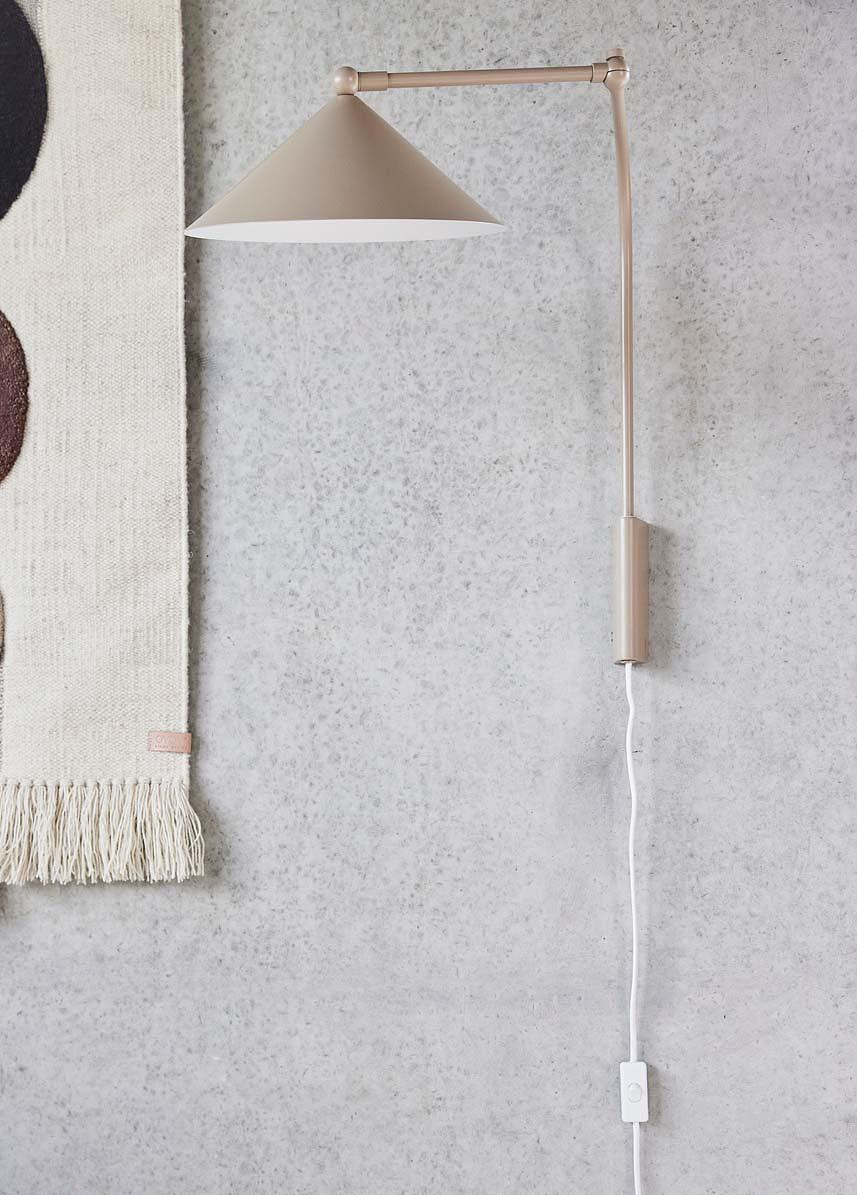 Kasa Wandleuchte Metall Weiß 2