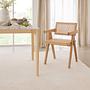Armchair WALS with Viennese wicker Oak Solid 4