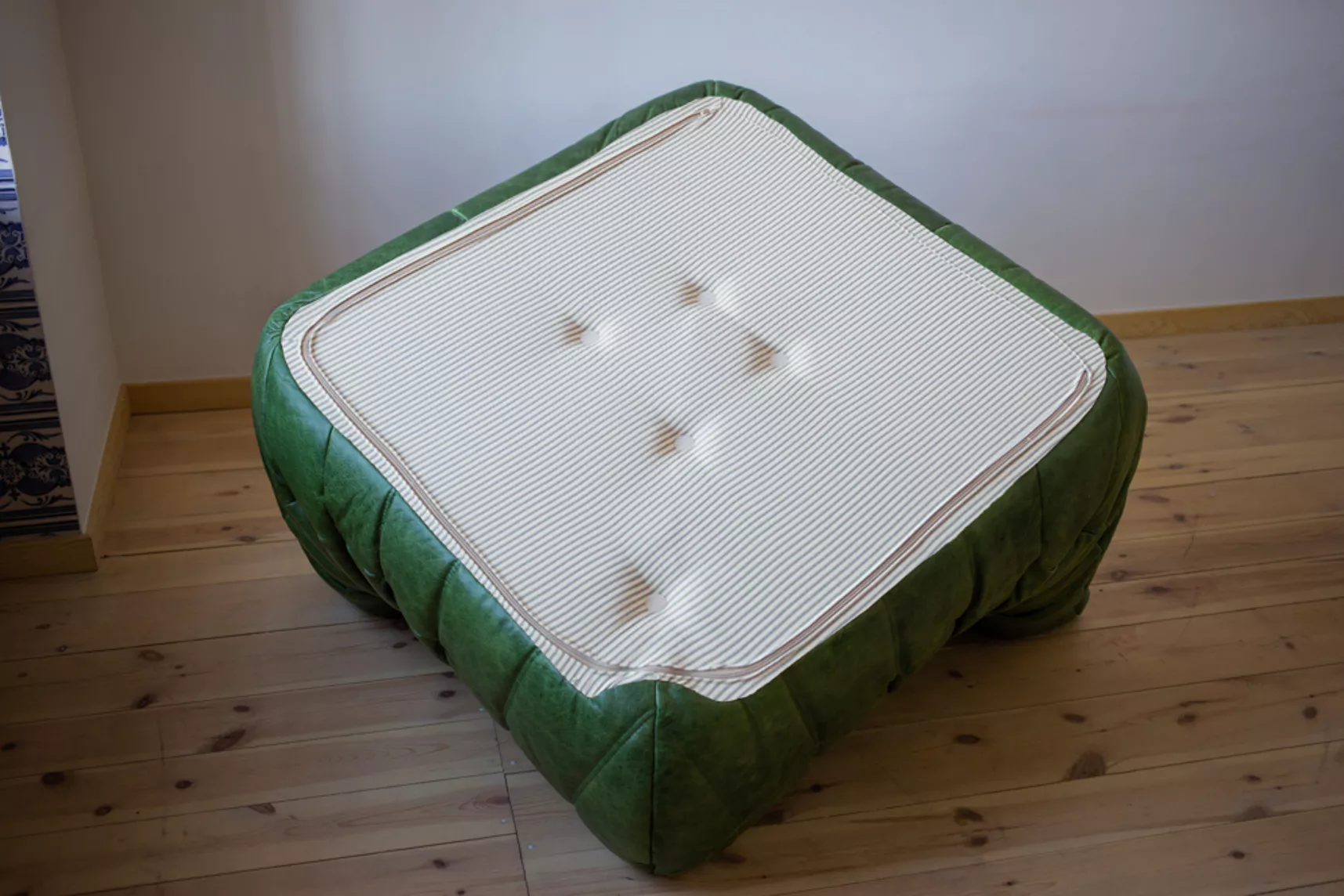 Togo Lounge Set 2-piece Pull-Up Leather Green 4