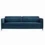 Bungalow Schlafsofa 3-Sitzer Baumwolle Blau 0