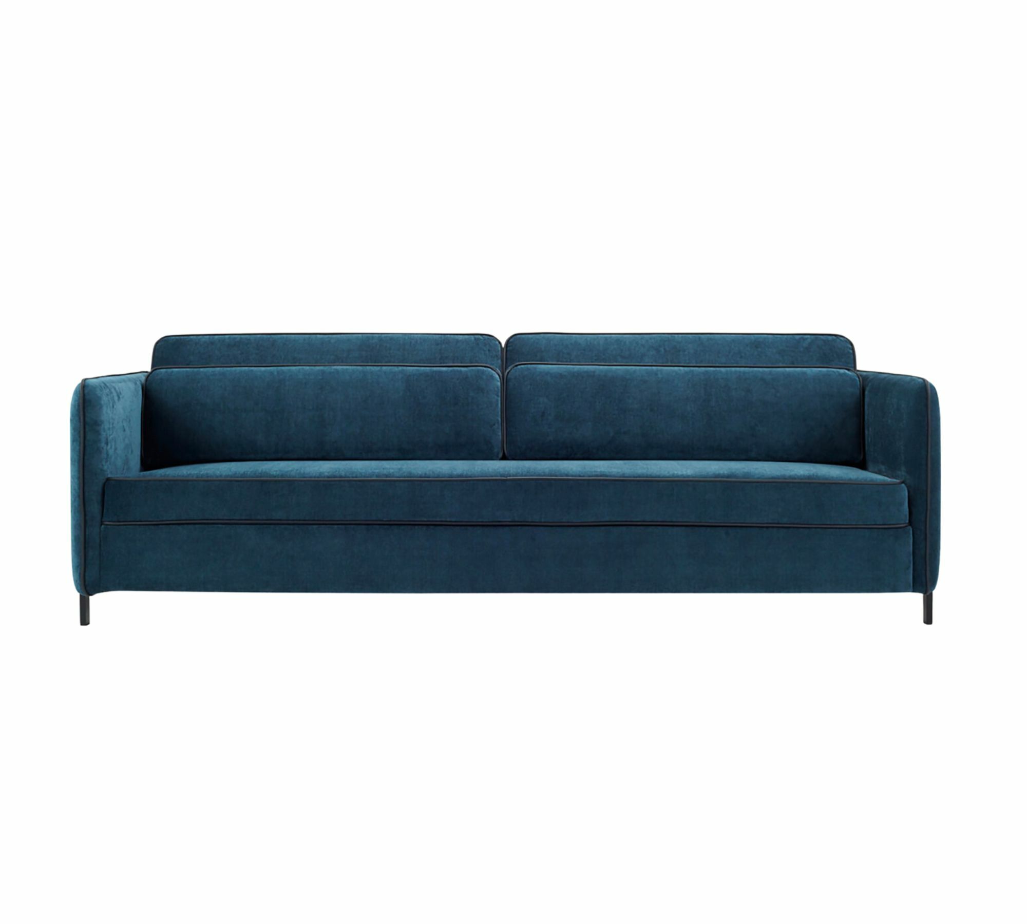 Bungalow Schlafsofa 3-Sitzer Baumwolle Blau 0