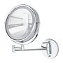 Power-Loc LED Wandspiegel Lumi Silber Stahl Spiegelglas 0
