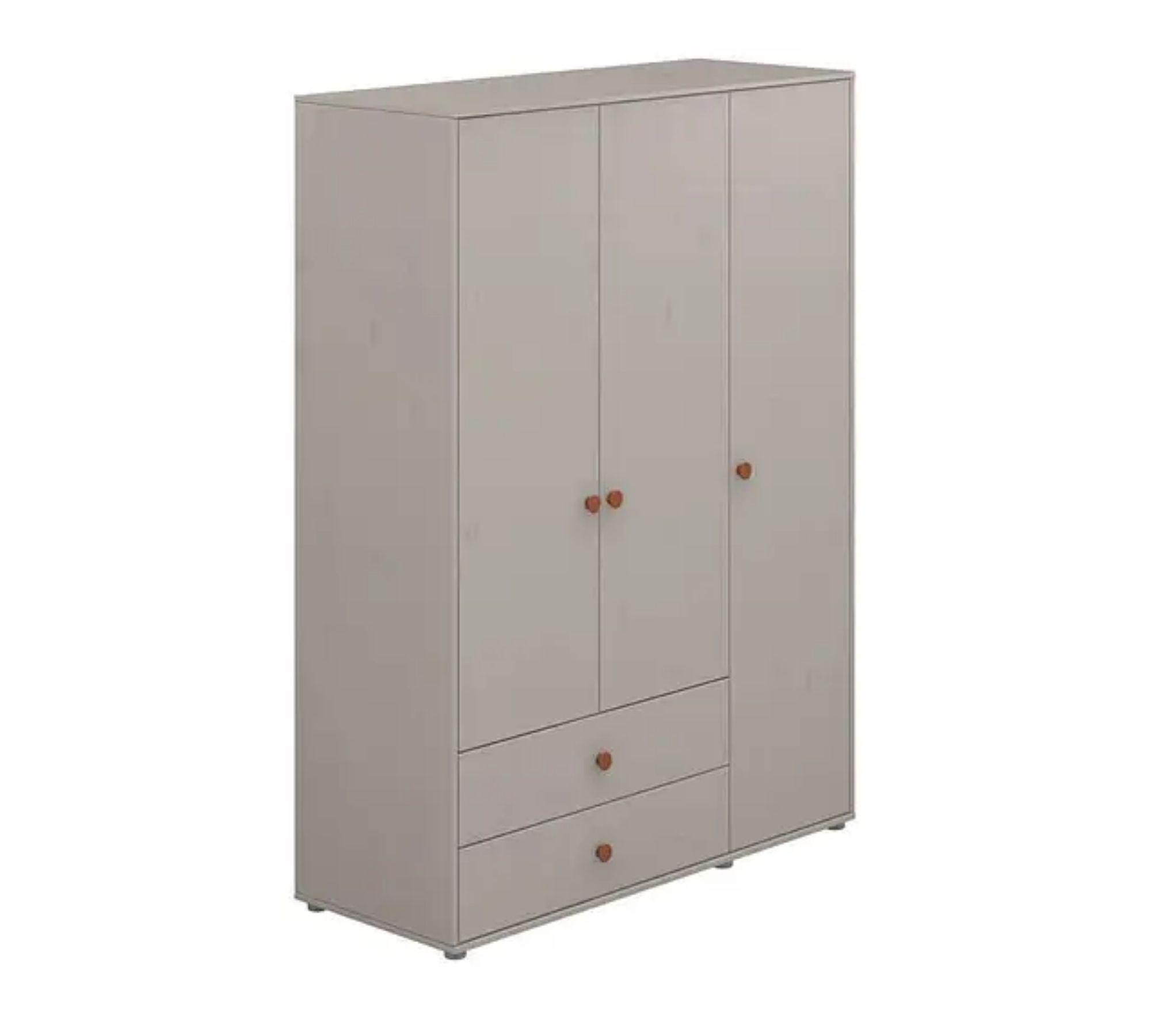 Kleiderschrank Extra Hoch Holz Grau 3