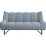 Nawabari Sofa 2-Sitzer Blend-Stoff Hellblau 0