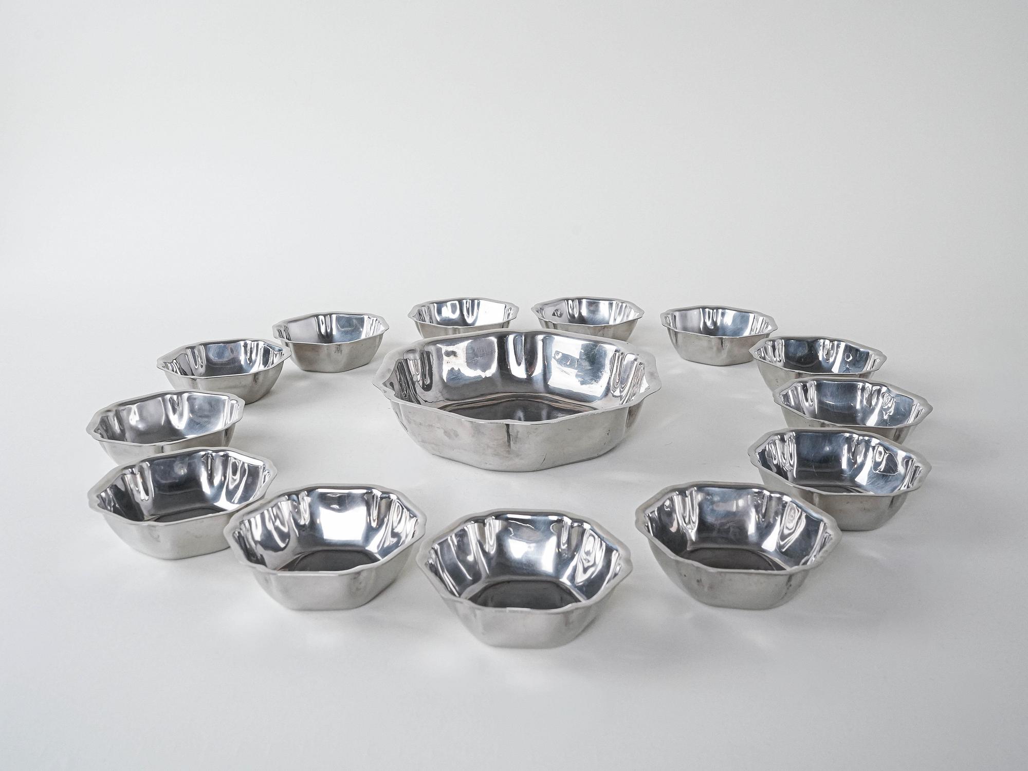 Schüssel 14er Set Edelstahl 1