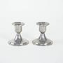 Set of 2 metal candle holders 1970s 3