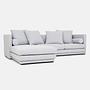 Malmo corner sofa 3-seater dove grey 2