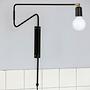 2x HDSwing Wall Lamp Black 1