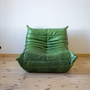 Togo Lounge Set 2 pezzi pelle Pull-Up verde 5