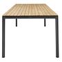 Soft Tisch Aluminium Teak-Platte Anthrazit 2