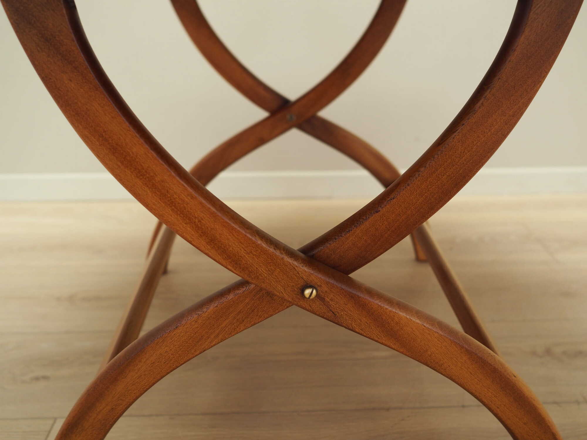 Vintage Coffee Table Mahogany Brown 1970s 8