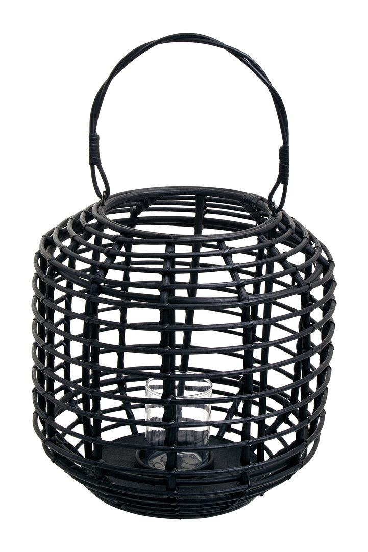 Mataram Rattan Candle Holder Black 1