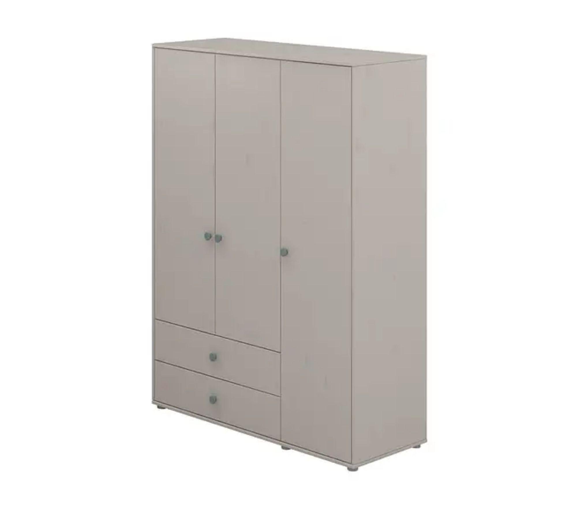 Kleiderschrank Extra Hoch Holz Taupe 0