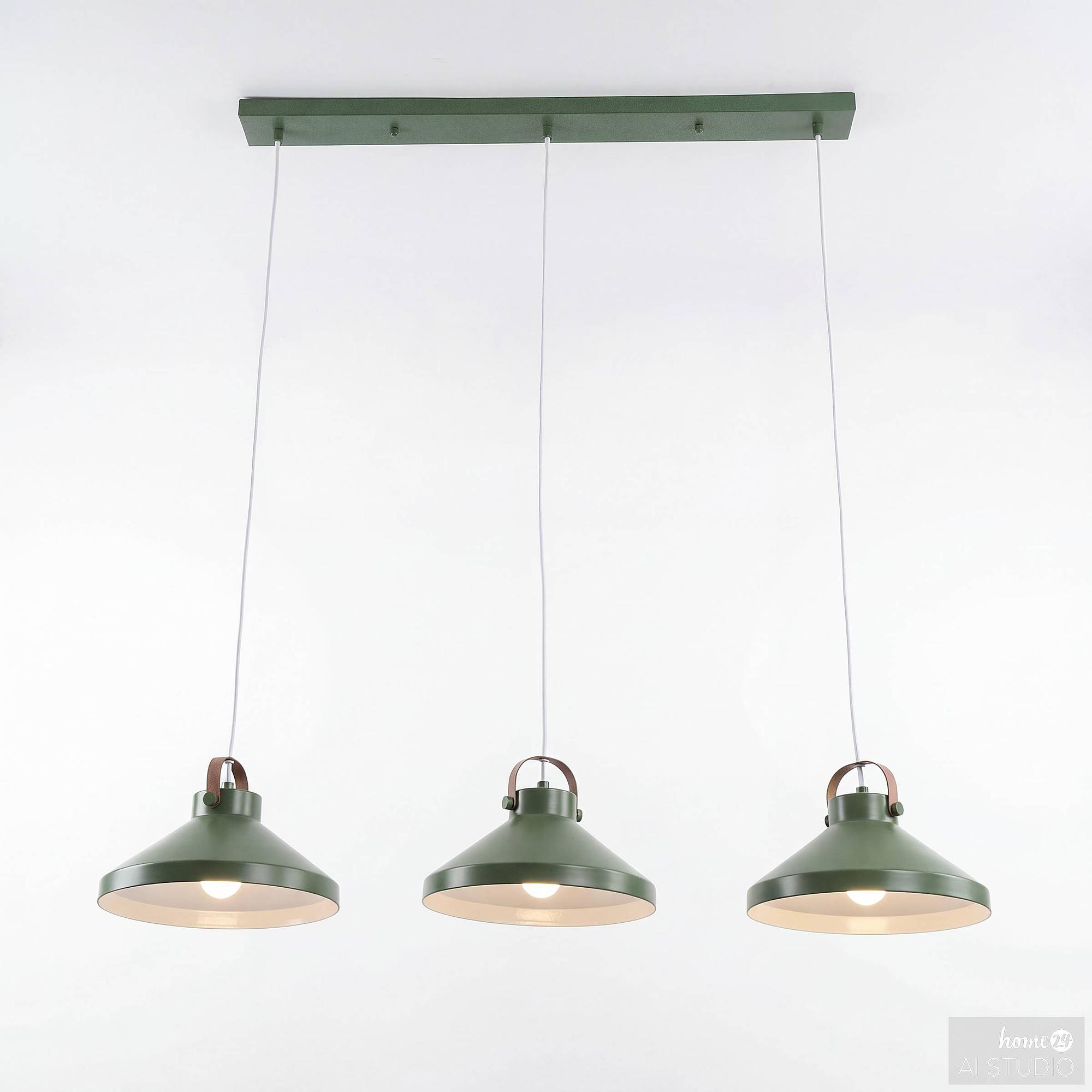 3-Light Ivero Pendant Lamp Iron 4