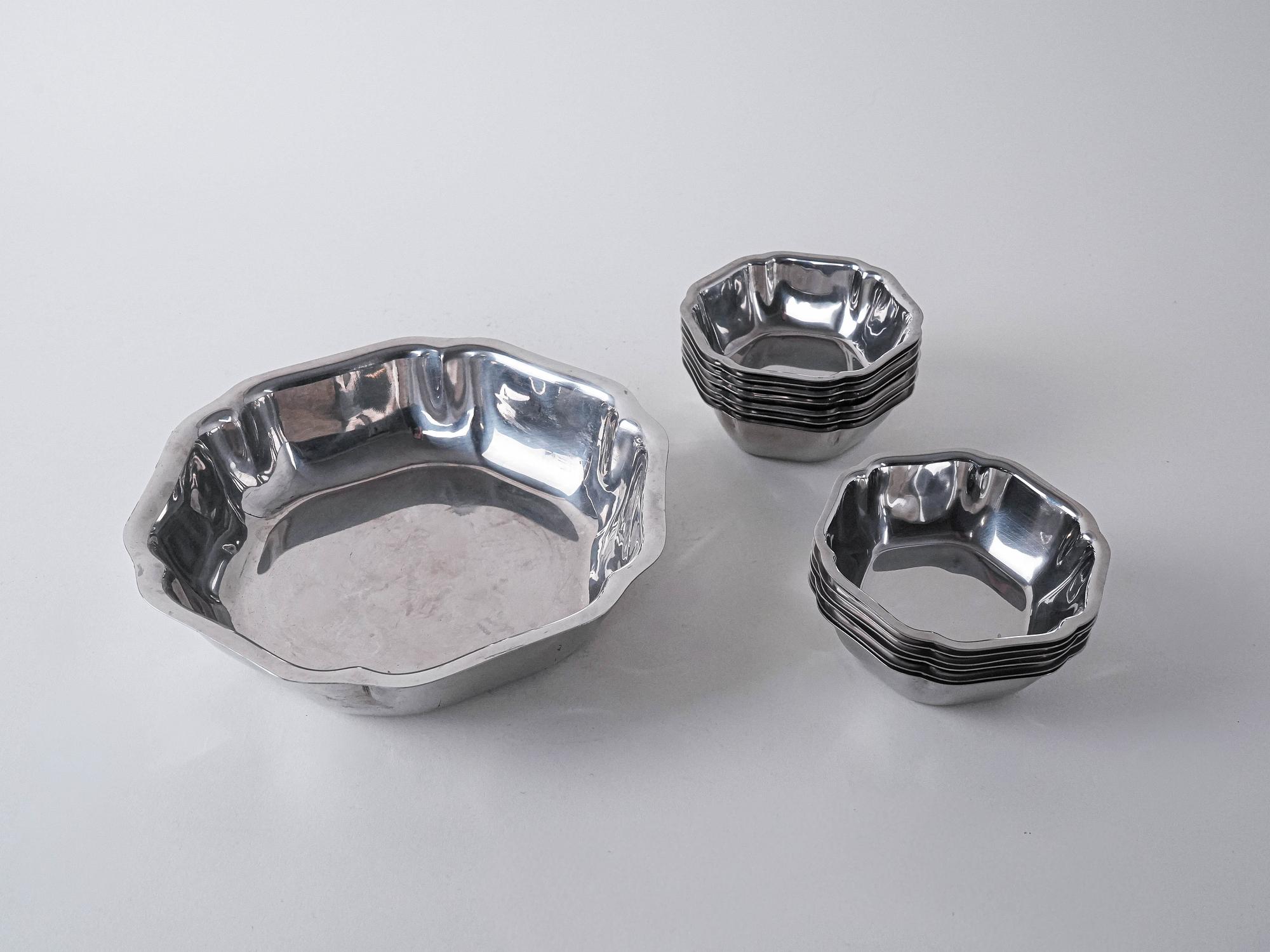 Stainless steel bowl set 1 4