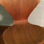 4x Vintage Arne Jacobsen 3107 Stuhl Schichtholz Braun 5