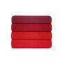 2x Federa in cotone Ranforce rosso scuro 2