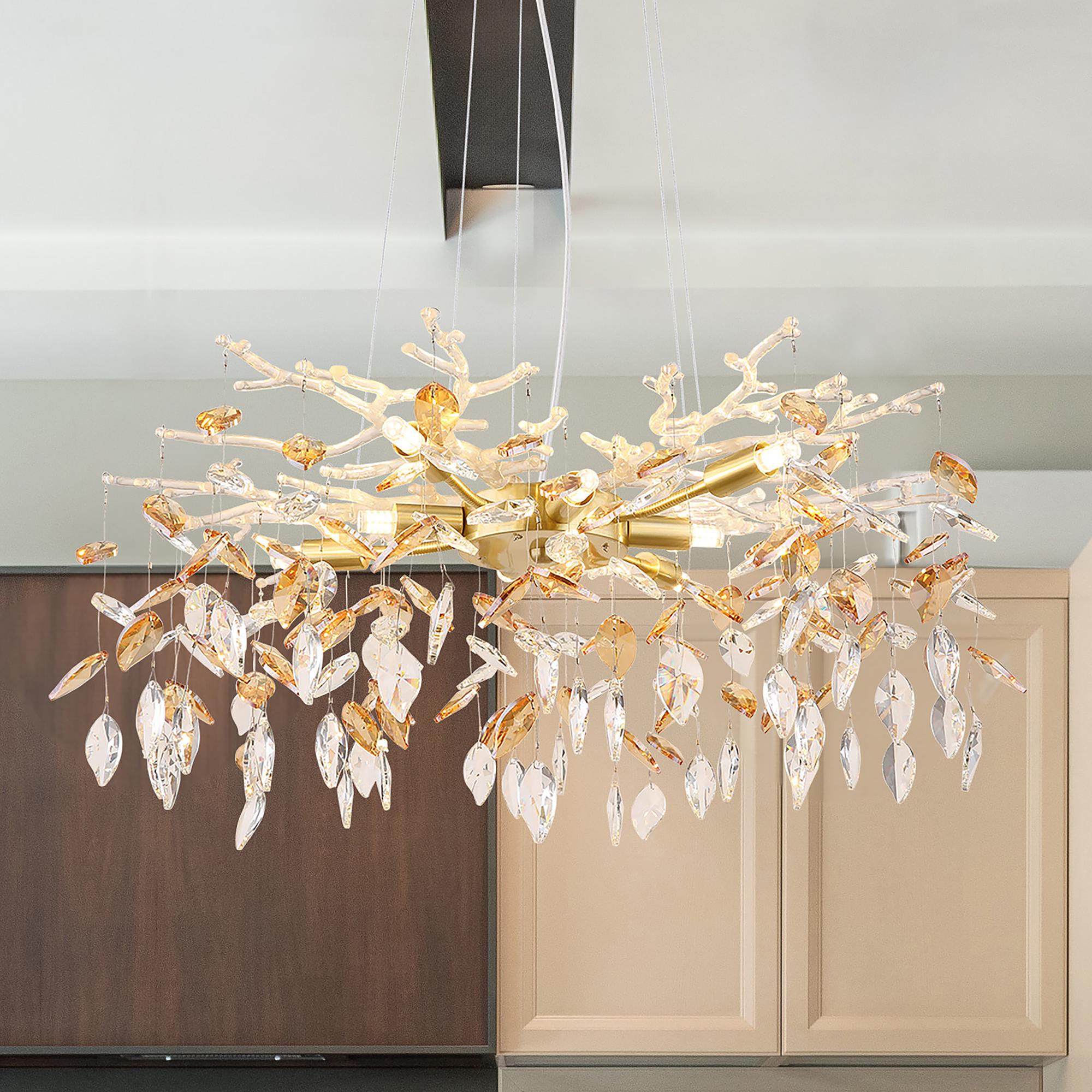 Danna Kronleuchter  8-flammig Kristallglas Eisen 0