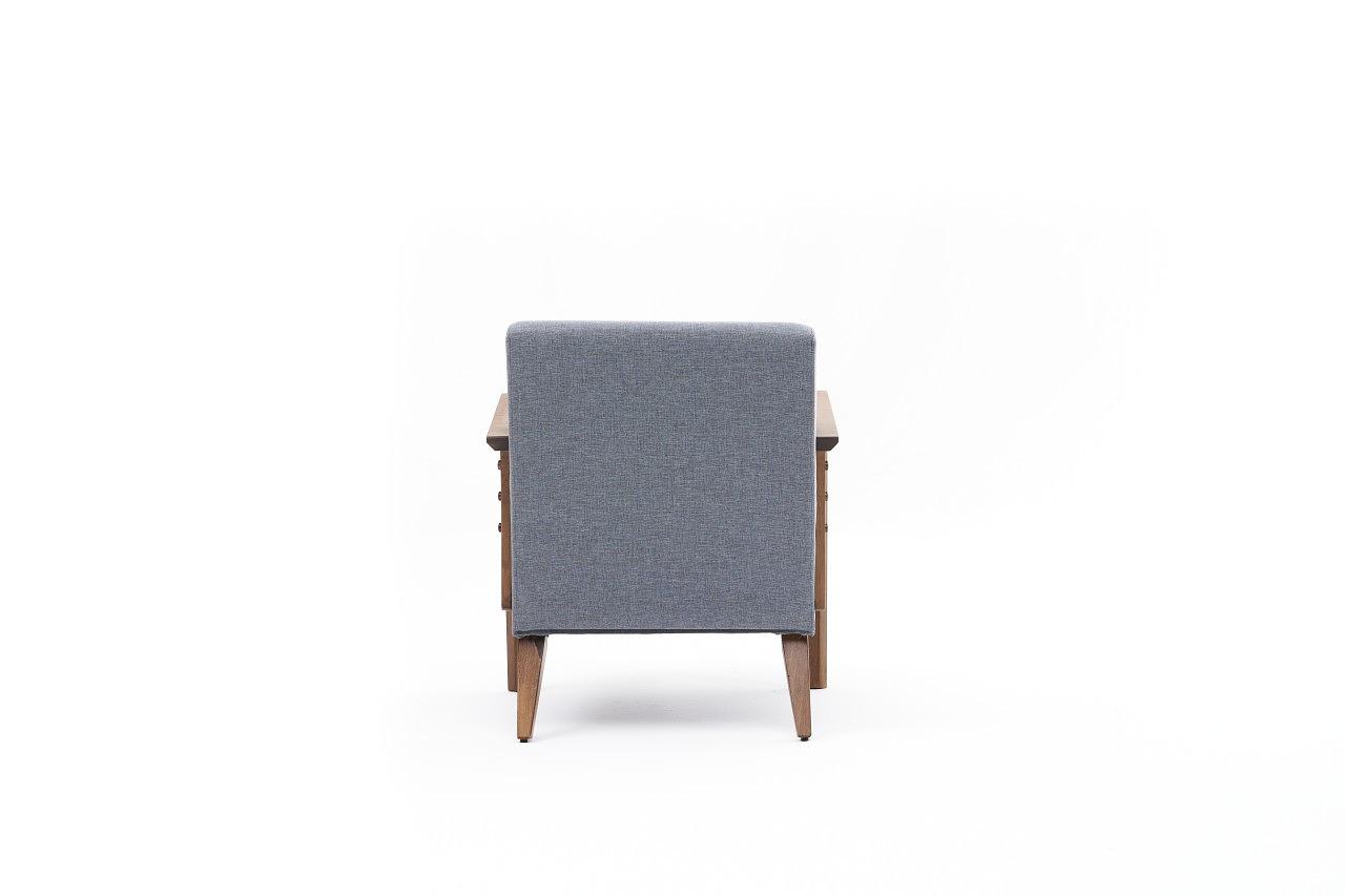 Kemer Armchair Wood Veneer Light Blue 6