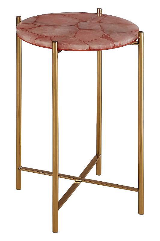 Vita Pink Quartz Beistelltisch
 3