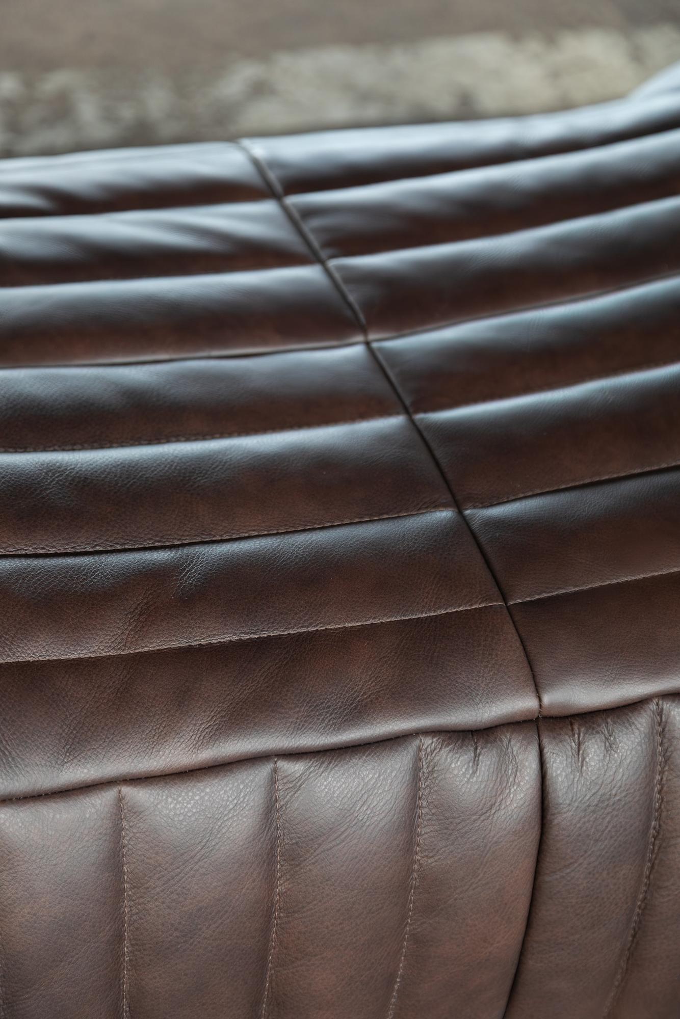 Togo Armchair Smooth Leather Folk Brown 3