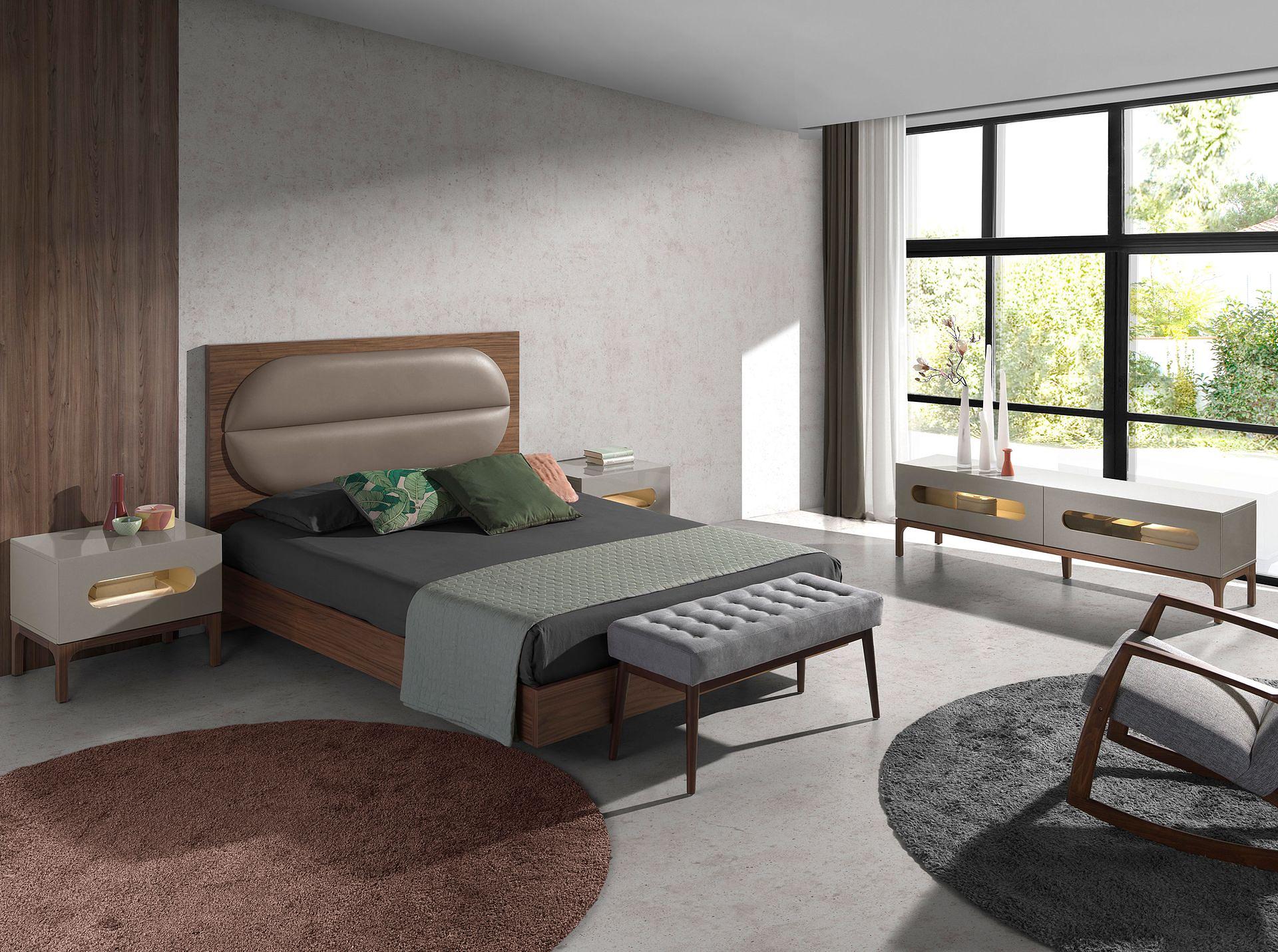 Comodino noce grigio 3