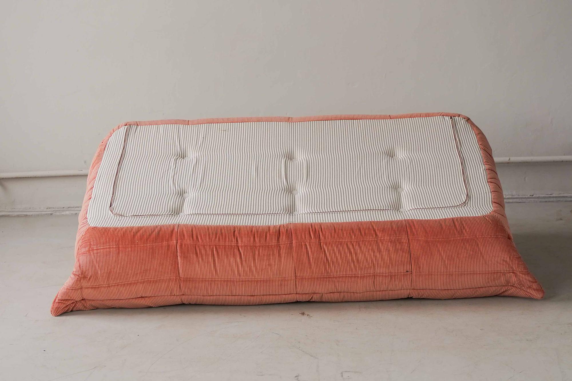 Togo Sofa 3-Sitzer Cord Coral 5