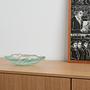 Glasschale Grün Transparent 1970er Jahre 1