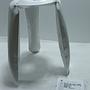 Plopp Kitchen stool Steel White Glossy 2