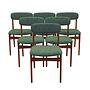 6x Sedie da pranzo in teak anni '60 0