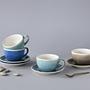 4x Caldera Cappuccino Cups Stoneware Multicolored 4