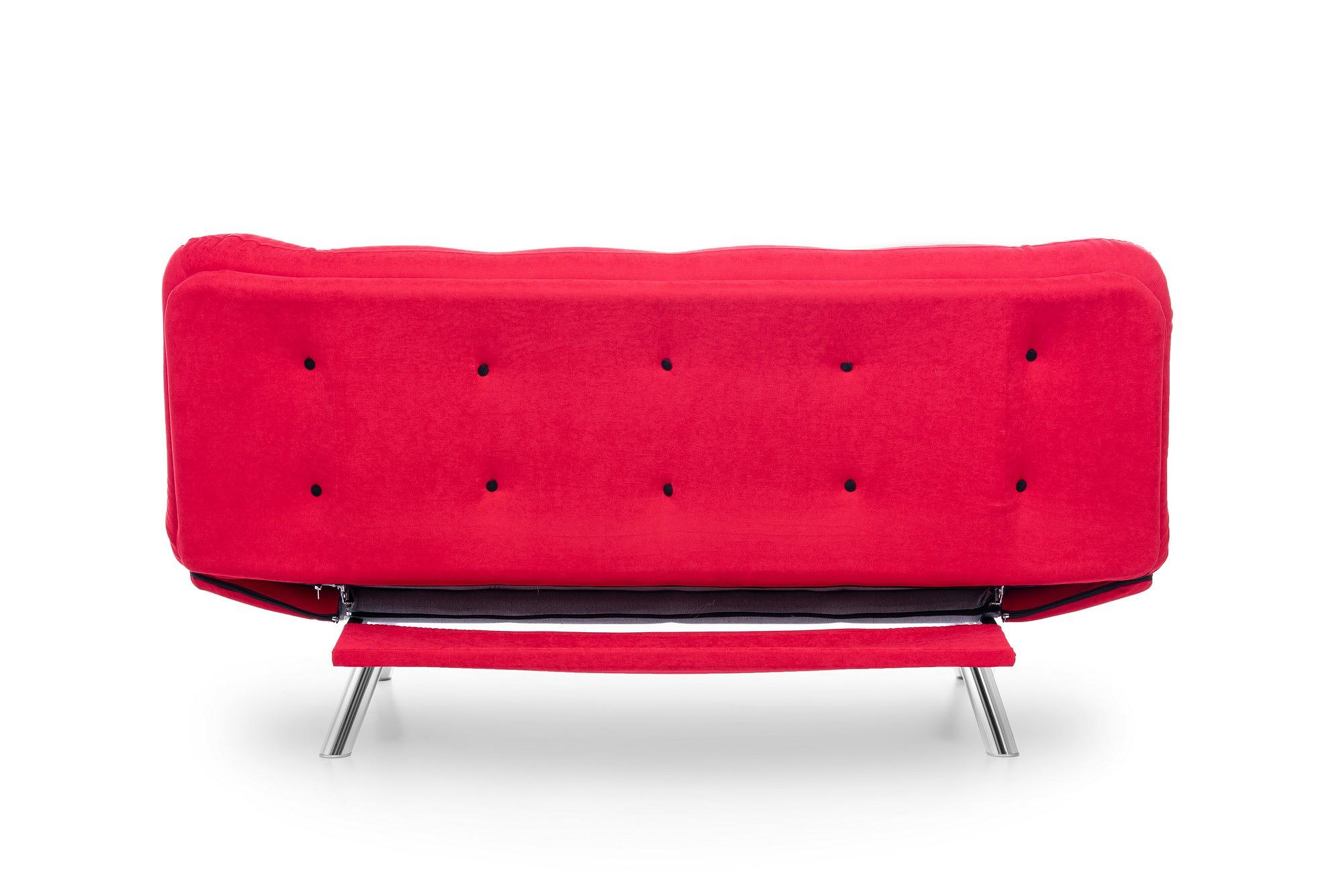 Misa Sofa Bed 3-Seater Red 8