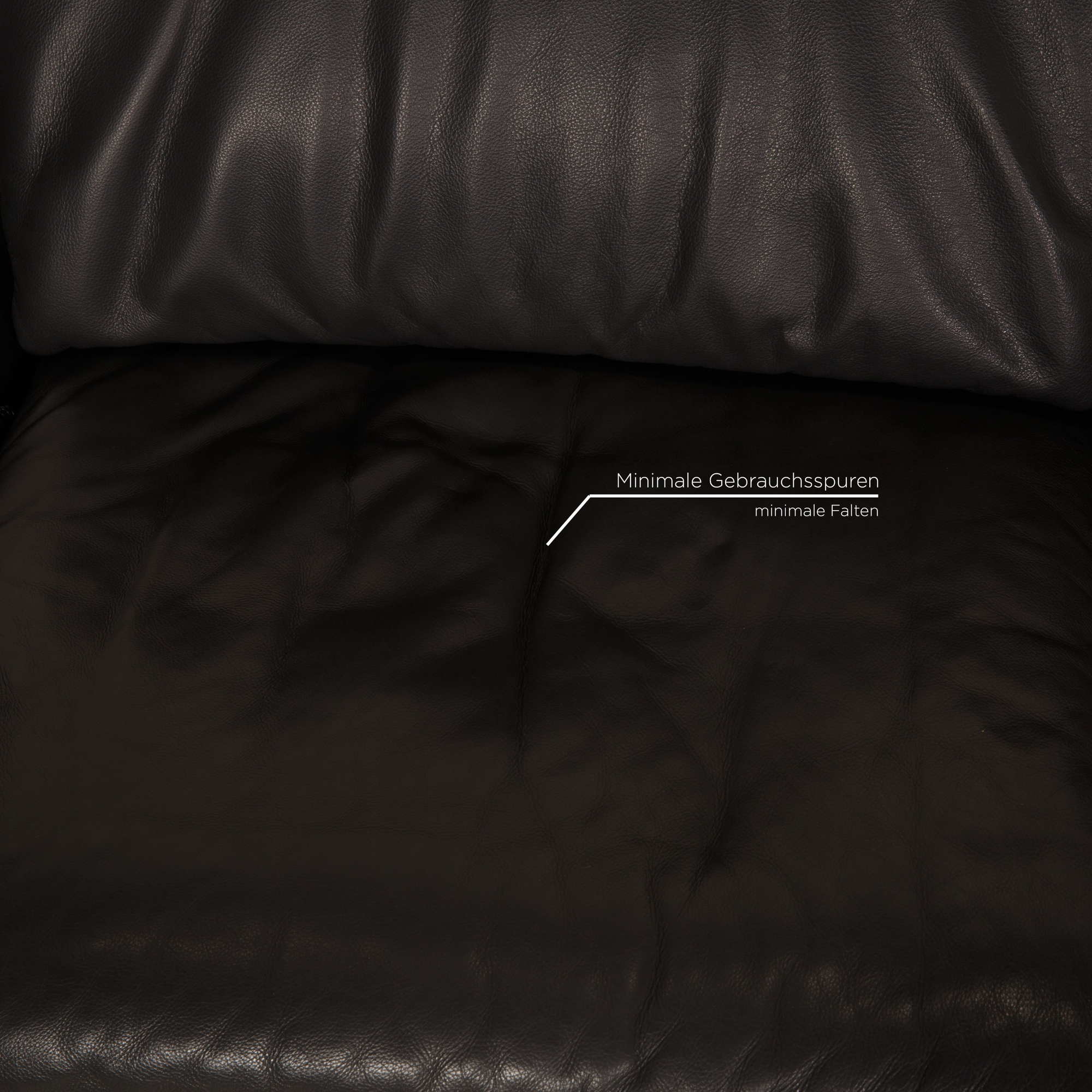 Evento Sofa 2-Sitzer Leder Grau Relaxfunktion 6