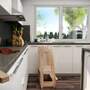 Hocker Lernturm Massivholz Buche Natur  2