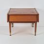 Vintage Nachttisch Teakholz Braun 1960er Jahre 1