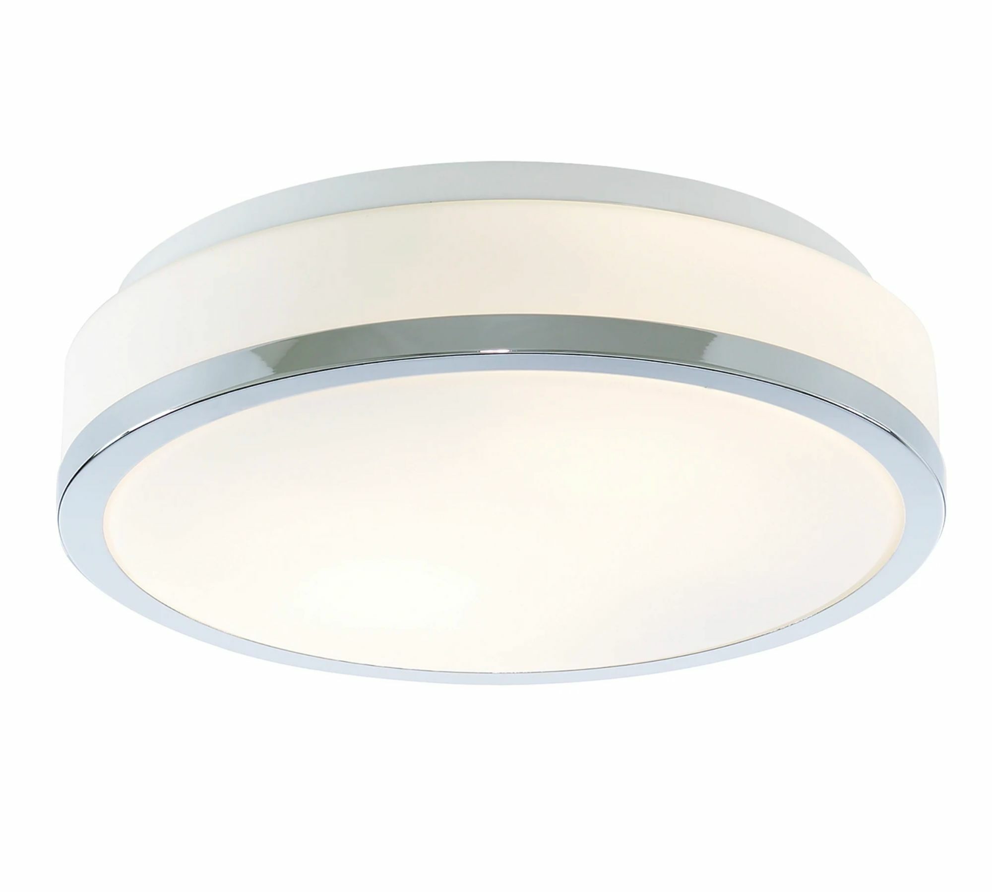 Bathroom lamp 2-light frosted glass steel 0