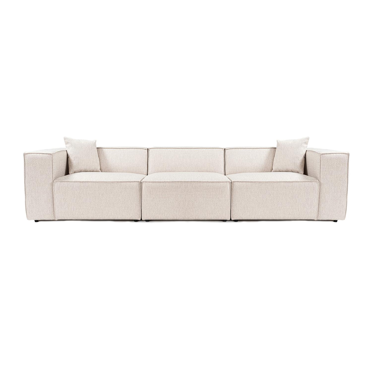 Lora 3-seater sofa Light brown 2
