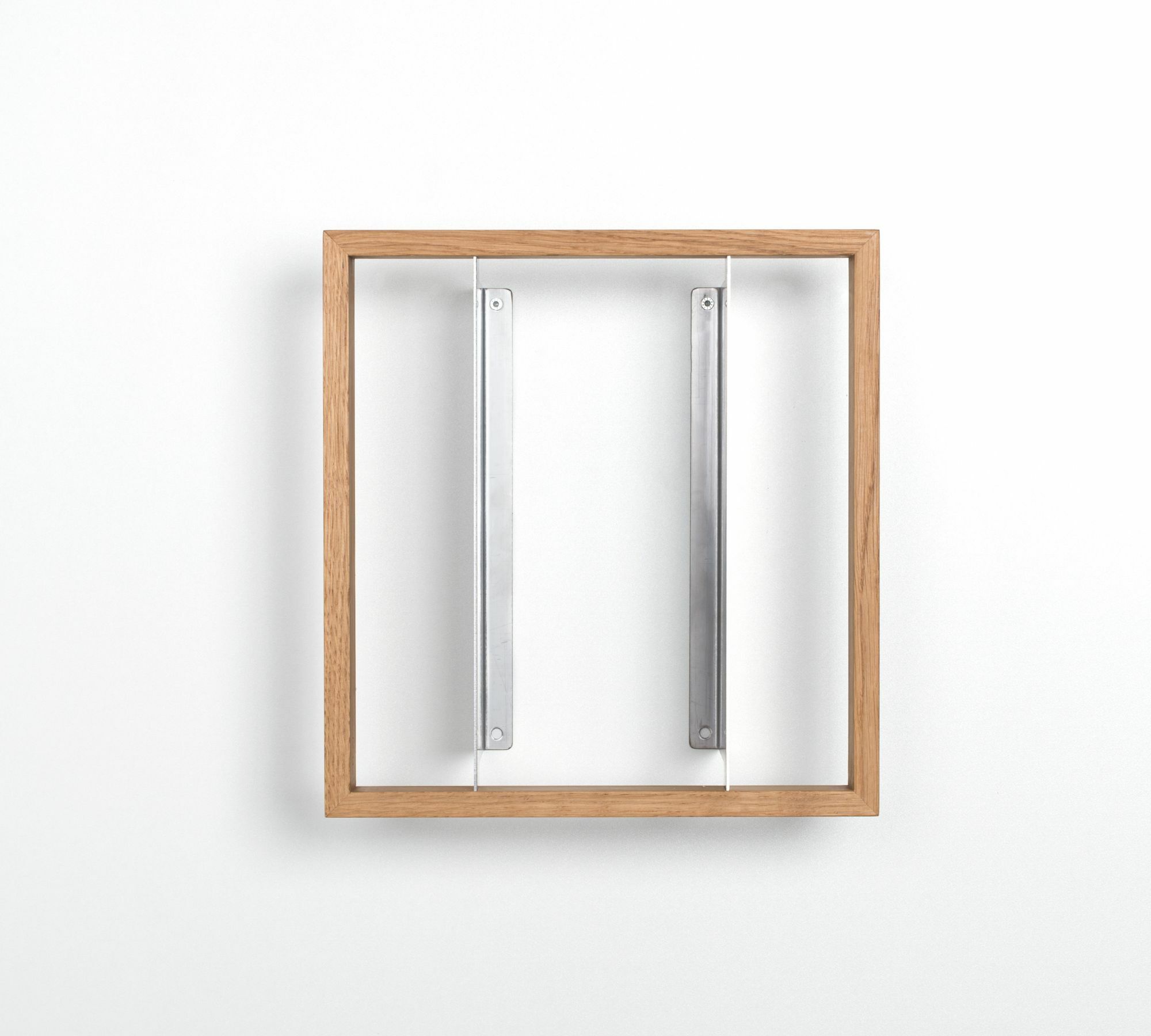 Bücherregal b7 mit Eichenrahmen mit Splint 2