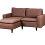 Lungo Mini Ecksofa Hellbraun 6