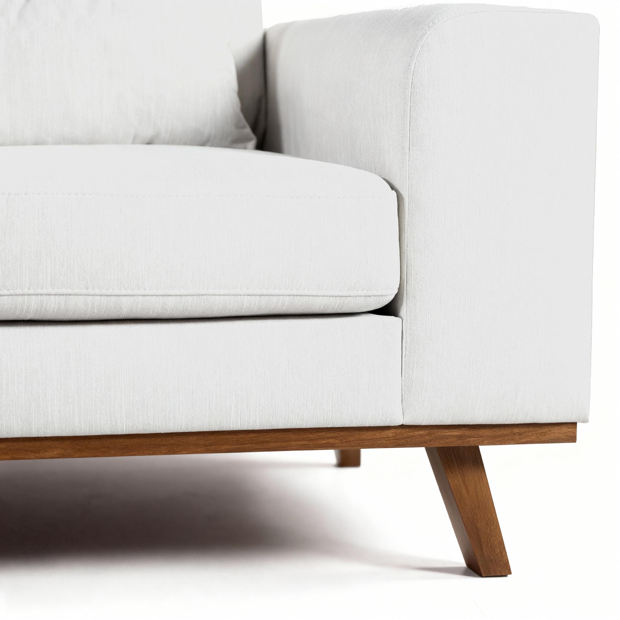 Ecksofa Japandi 3-Sitzer Beige 12