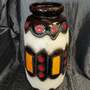 Vintage Vase Keramik Mehrfarbig 1