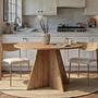 Virella Dining table Sapphire-oak Ø120 cm 1
