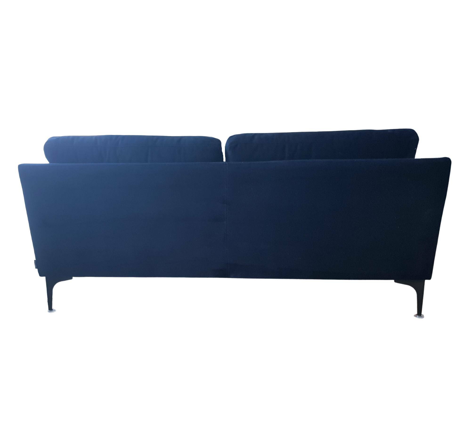 Astha 2-Sitzer Sofa Samt Dunkelblau  2