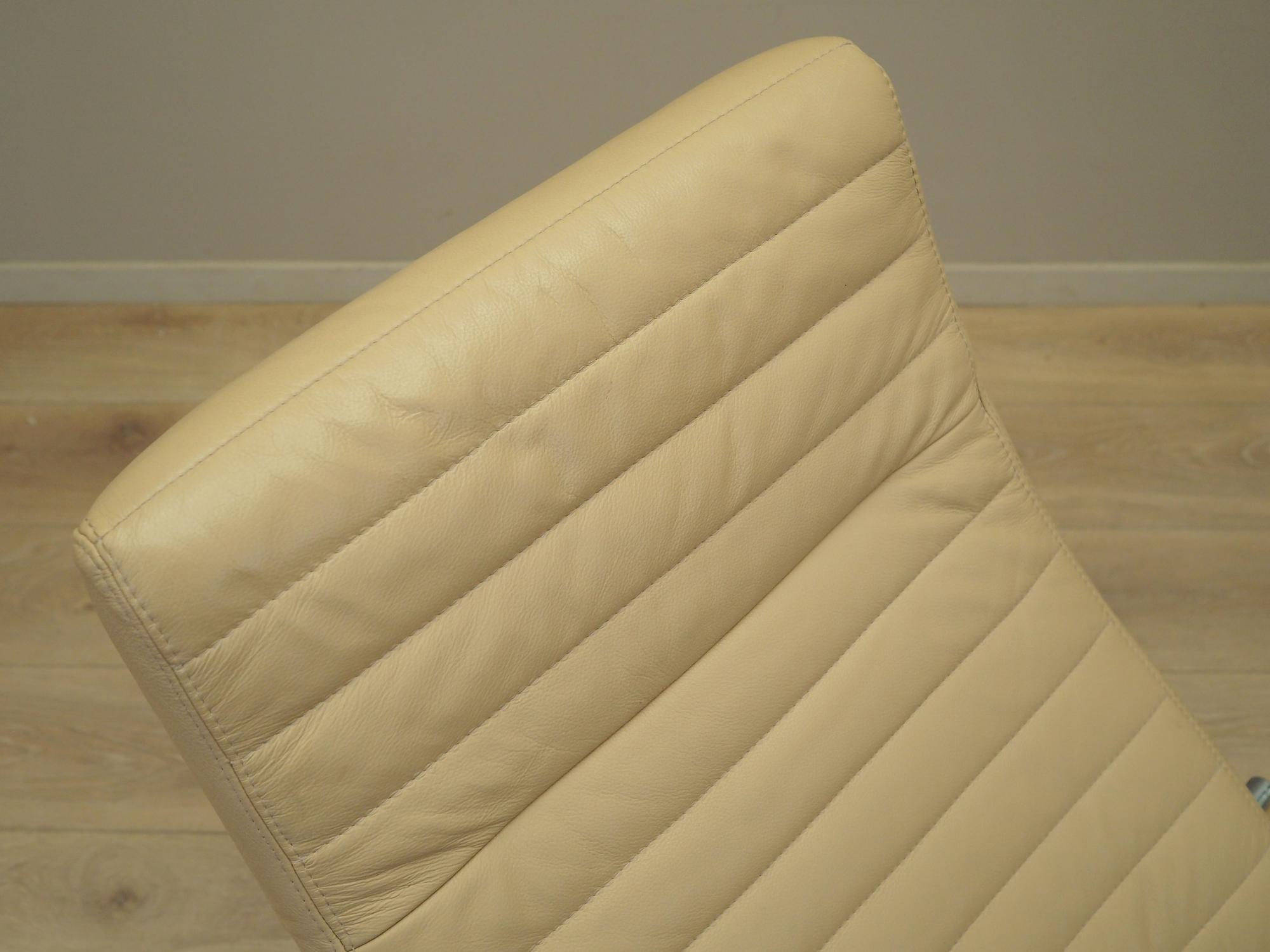 Armchair Leather Light Brown 1970s 11